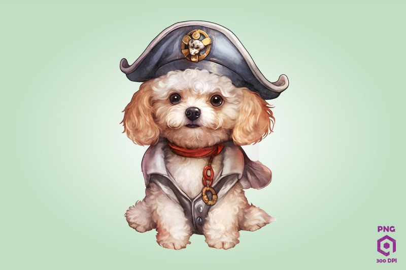 poodle-pirate-dog-clipart