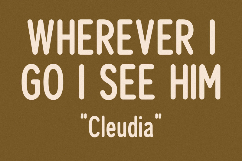 cleudia-typeface