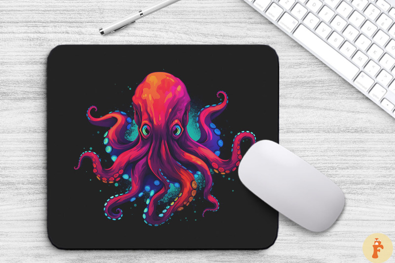 deadly-artistic-octopus-logo-mouse-pad