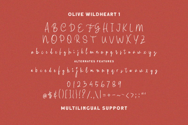 olive-wildheart-handwritten-font