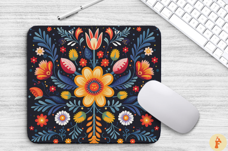 beautiful-folk-flowers-mouse-pad