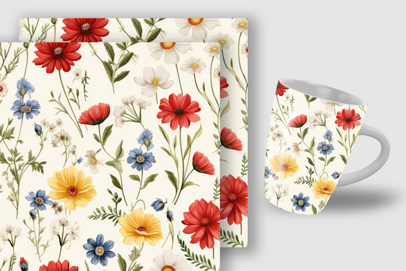 vintage-wildflowers-digital-paper-patterns