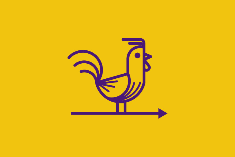 chicken-direction-vector-template-logo-design