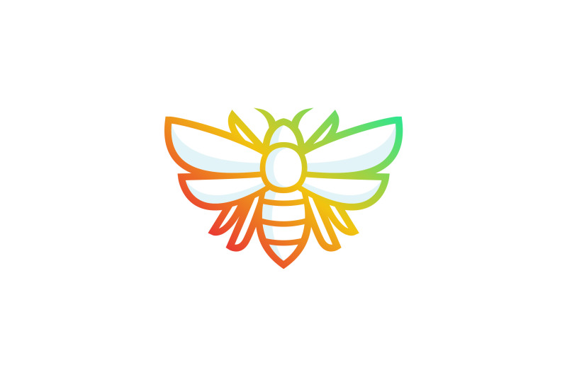 honey-bee-lineart-vector-template-logo-design