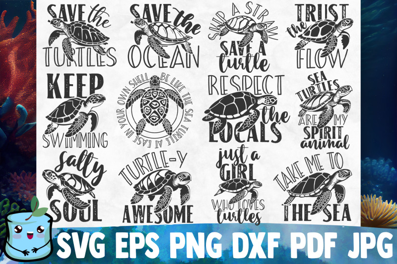 sea-turtles-svg-bundle