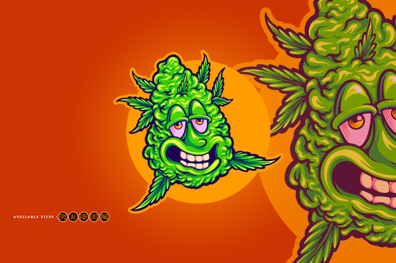 high-humor-funny-monster-weed-bud