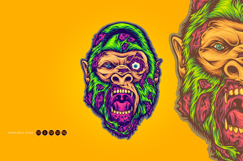 fright-night-scary-monkey-head-monster-zombie