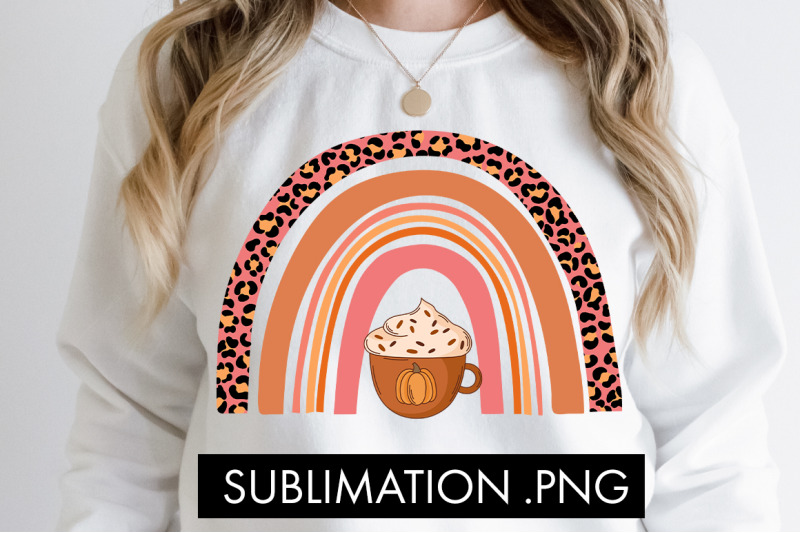 fall-rainbow-pumpkin-spice-png-sublimation