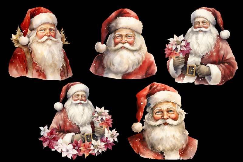 traditional-christmas-clipart-santa-claus-sublimation
