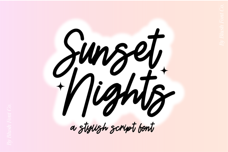 sunset-nights-italic-handwriting-script