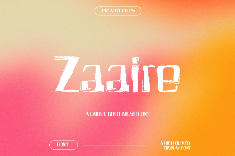 zaaire-brush-font