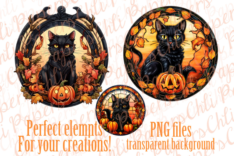 stained-glass-black-cat-clipart-halloween-clipart-witch-cat