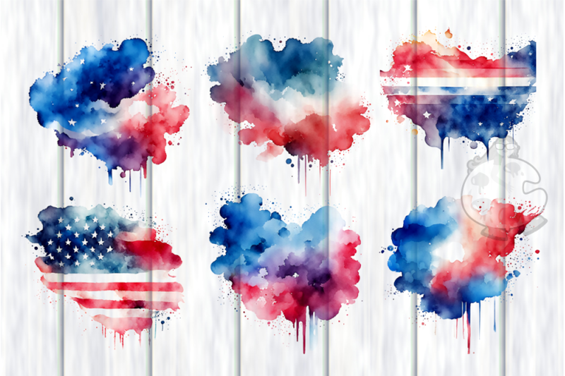 patriotic-watercolor-splashes-transparent-textures