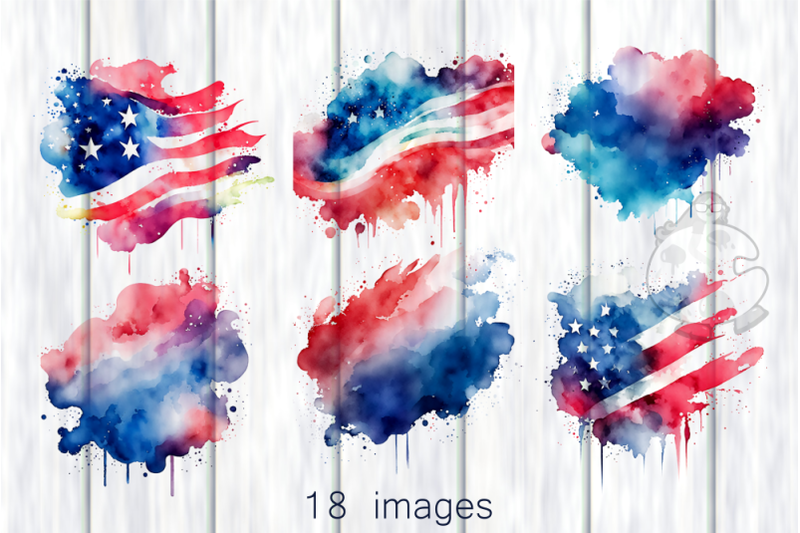 patriotic-watercolor-splashes-transparent-textures