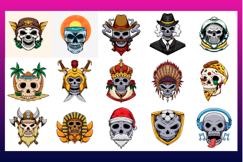 50-skull-mascots