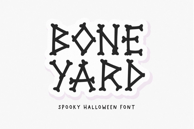 boneyard-skeleton-halloween-font