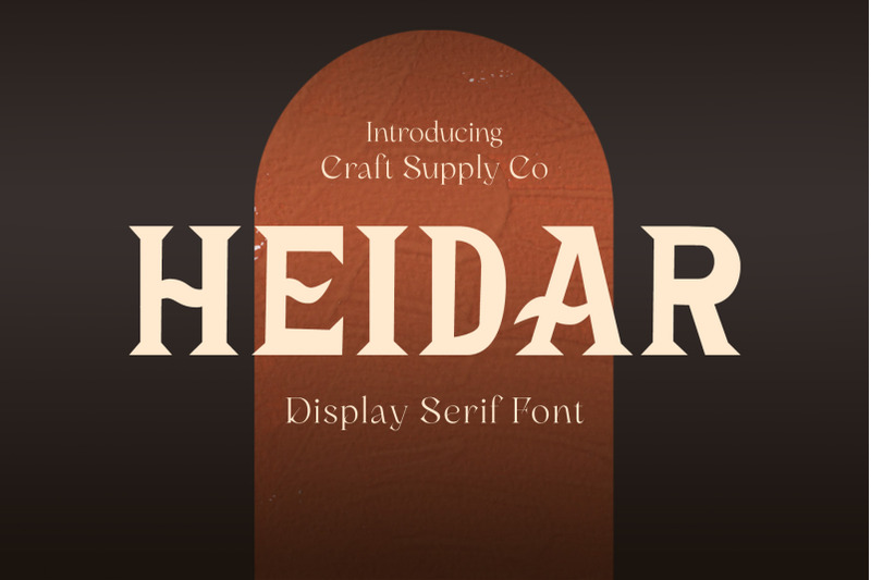 heidar-display-typeface
