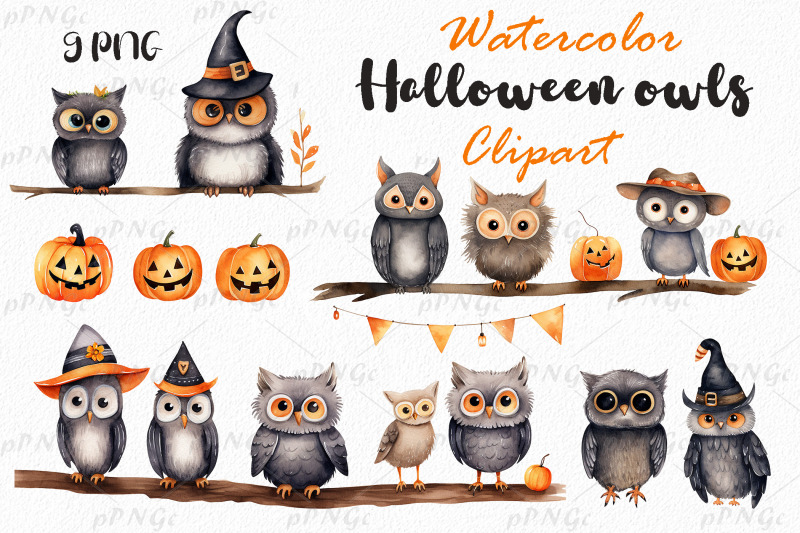 halloween-watercolor-owl-clipart