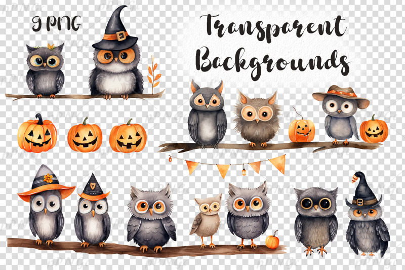 halloween-watercolor-owl-clipart