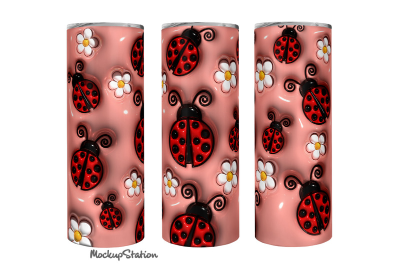 3d-inflated-lady-bug-tumbler-wrap-design-sublimation-png-puffy-pink