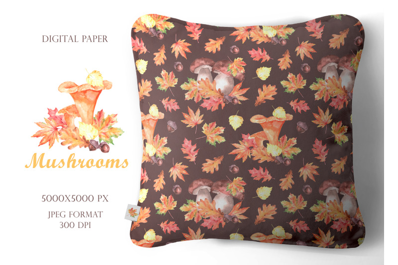 mushrooms-watercolor-seamless-pattern-autumn-harvest