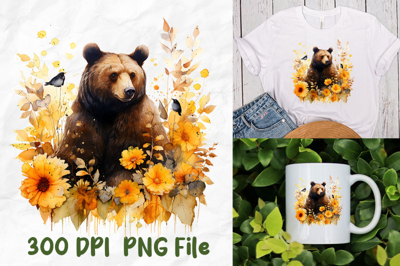 hippie-sunflower-retro-mama-bear