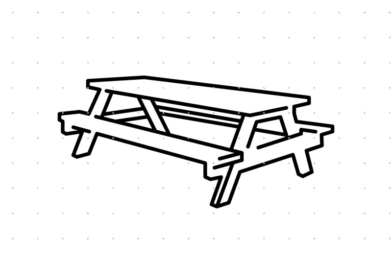 picnic-table-svg