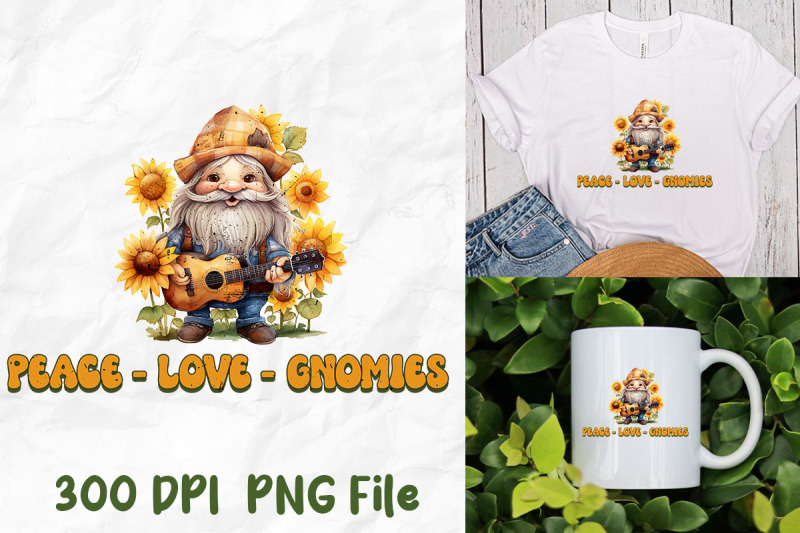 peace-love-gnomies-hippie-sunflower