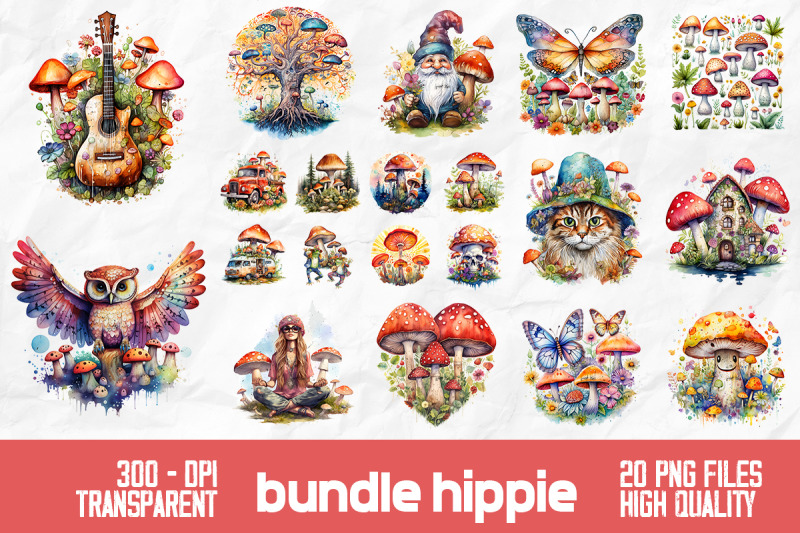 hippie-mushroom-retro-bundle