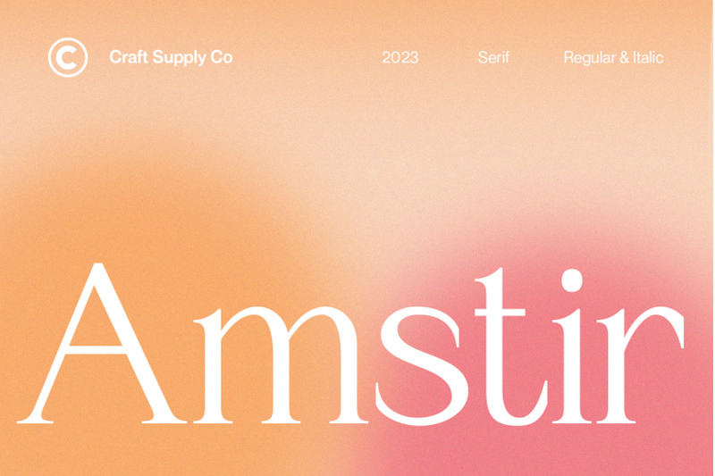 amstir-classic-serif-typeface