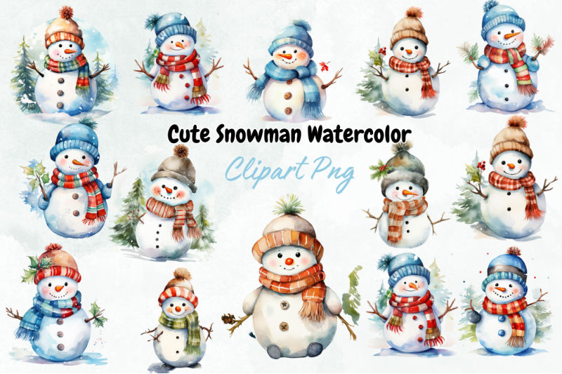 cute-snowman-watercolor-sublimation