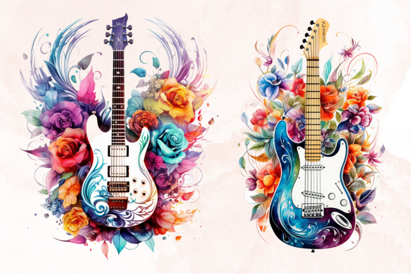 floral-electric-guitar-sublimation