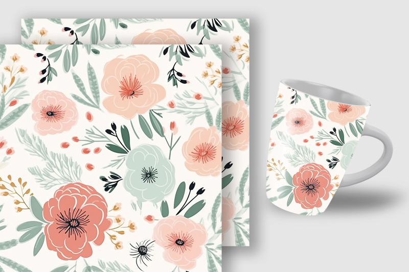 blush-amp-sage-cute-flowers-seamless-patterns-floral-digital-papers