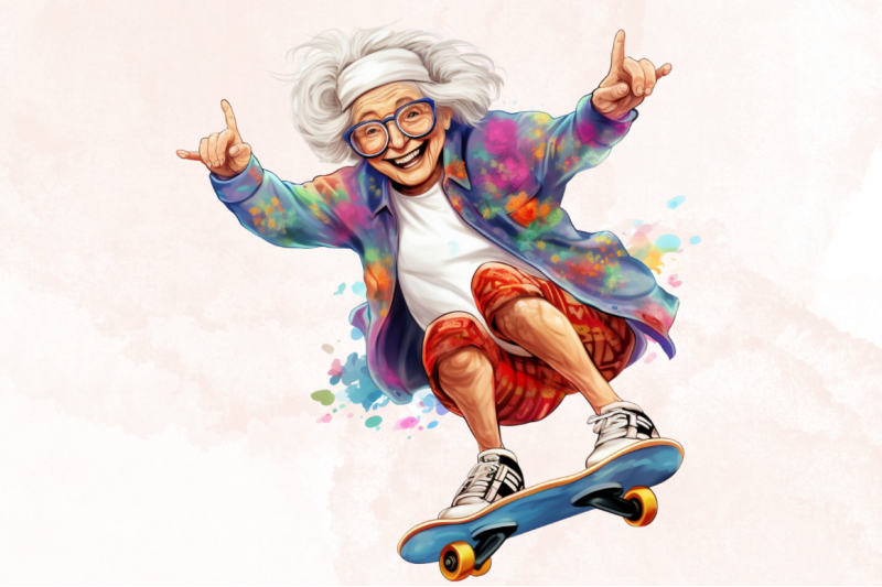 happy-funny-grandma-sublimation-png