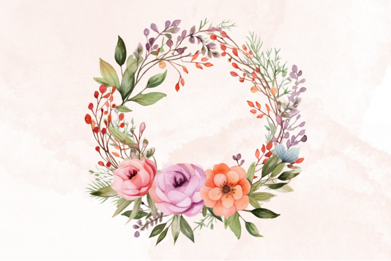 floral-crown-watercolor-clipart