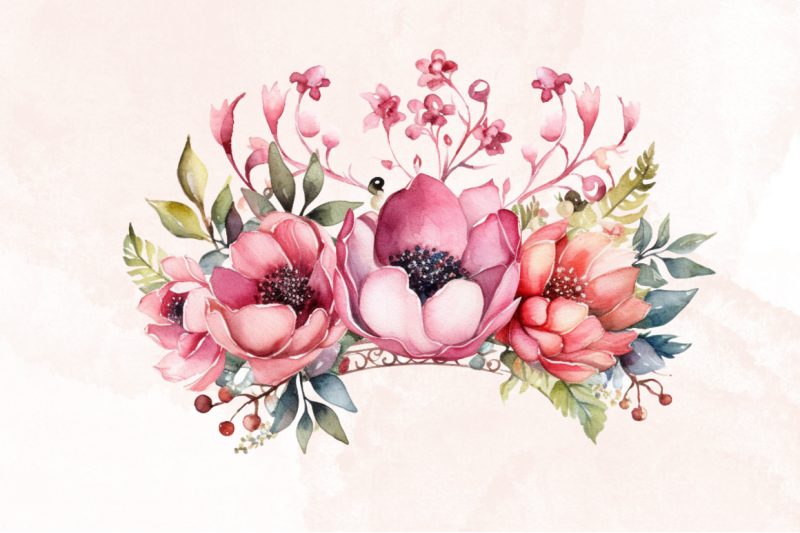 floral-crown-watercolor-clipart