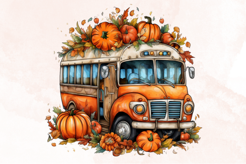 fall-pumpkin-sublimation-clipart-bundle