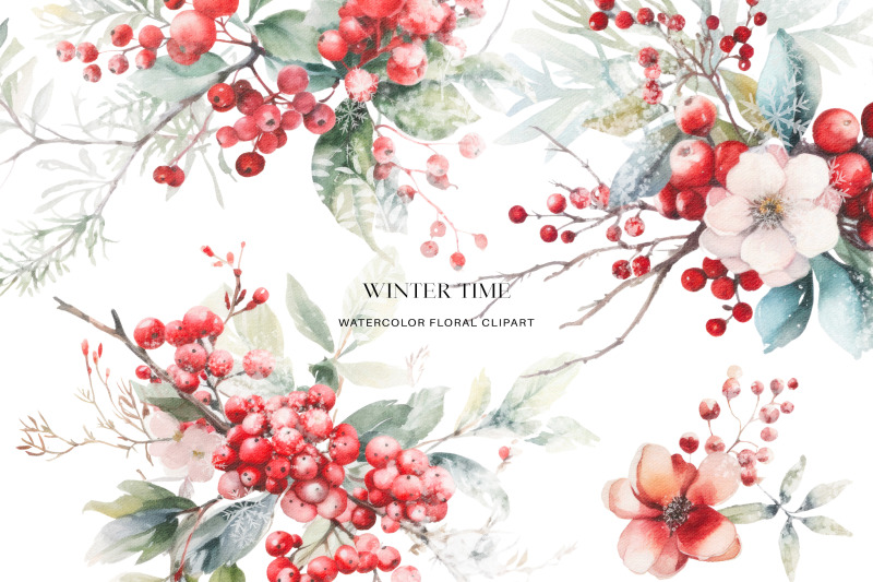 winter-berry-clipart-christmas-watercolor
