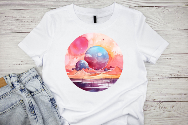 watercolor-candy-planet-landscape