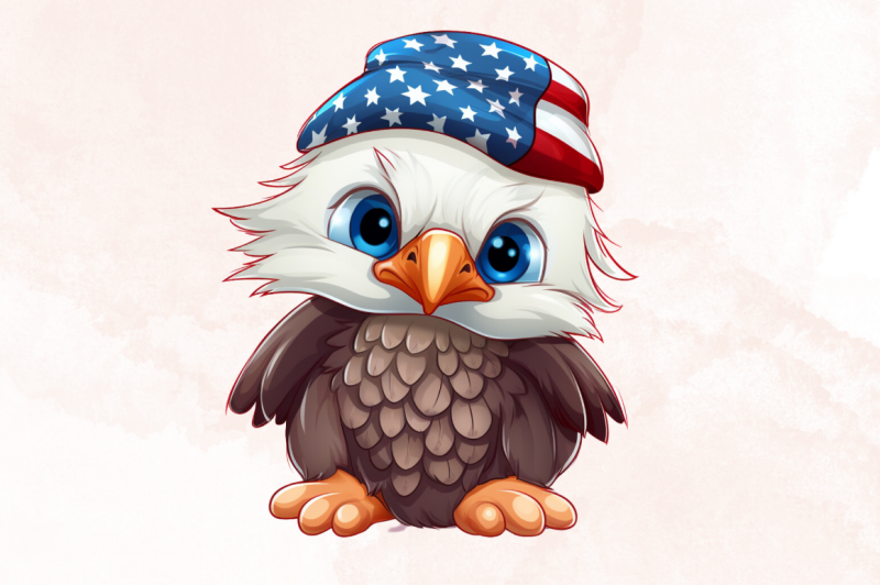 cute-baby-bald-eagle-4th-of-july-clipart