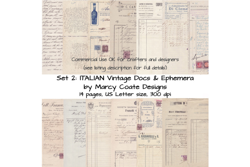 italian-vintage-documents-amp-ephemera-set-2