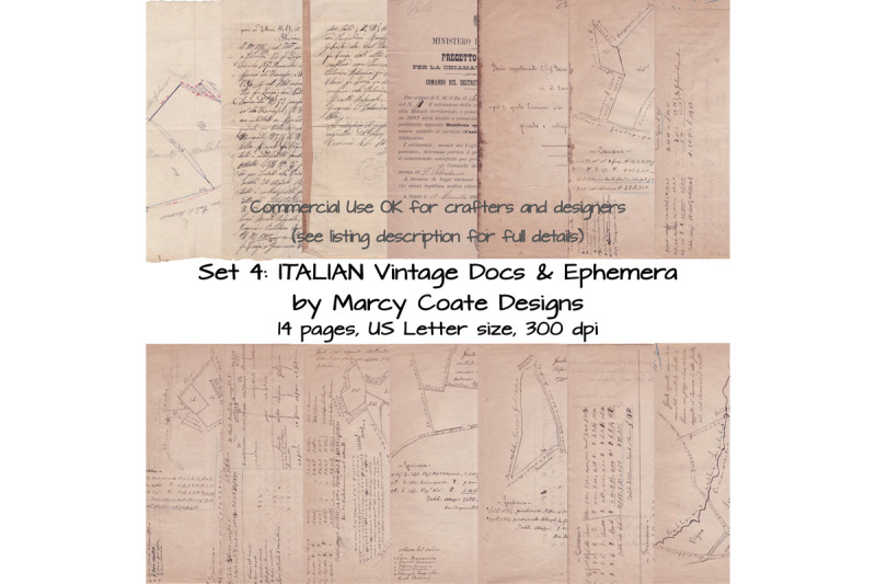 italian-vintage-documents-amp-ephemera-set-4