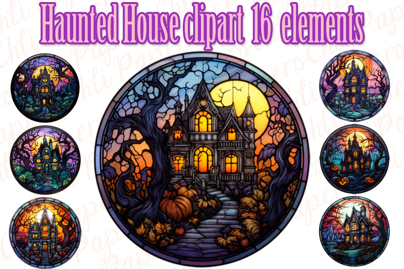 stained-glass-spooky-house-clipart-halloween-house-clipart