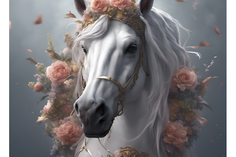 a-white-horse-head-crowned-with-flowers