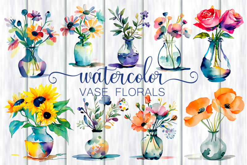 watercolor-vase-florals-transparent-decorative-elements