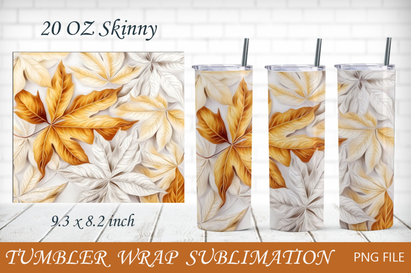 3d-fall-leaves-tumbler-20-oz-tumbler-sublimation-autumn-png