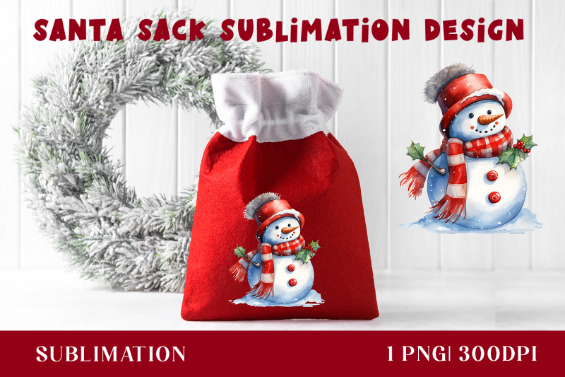 santa-sack-sublimation-design-gift-bag-with-snowman