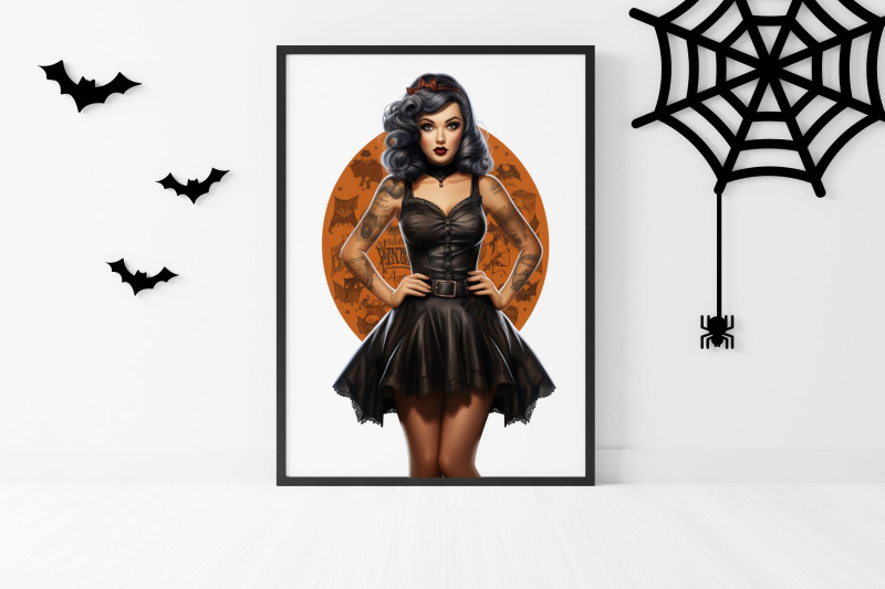 halloween-vintage-pin-up-girl