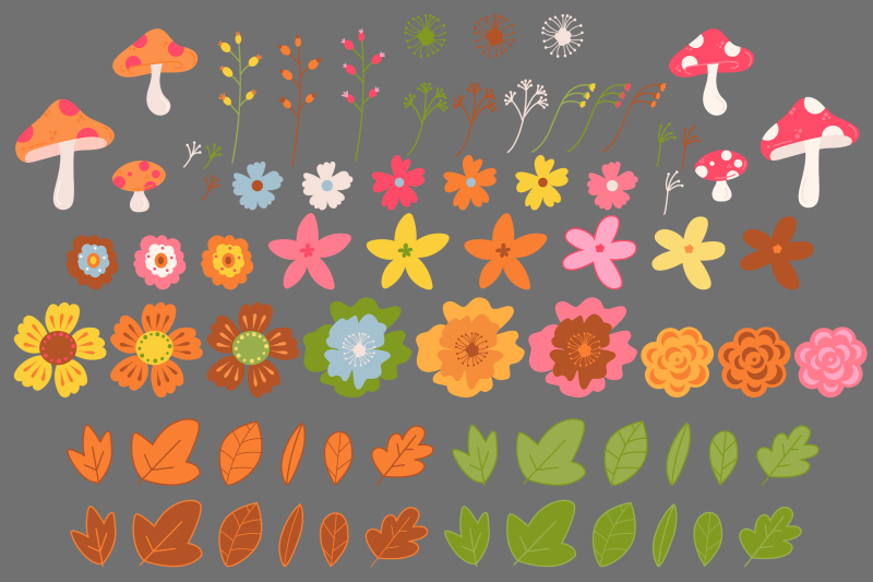 autumn-mushrooms-and-flowers-clipart-svg-fall-svg-clipart-autumn-s