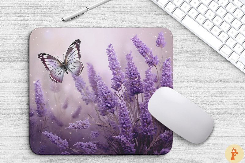 delicate-lavender-flowers-mouse-pad